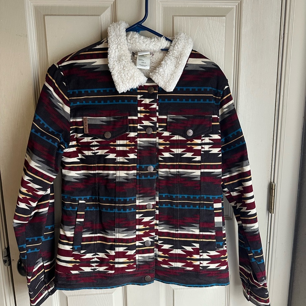 Cinch Multicolor Patterned Teddy Jacket - image 1